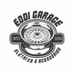 logo da empresa eddi garage empresa do ramo estética automotiva e elétrica